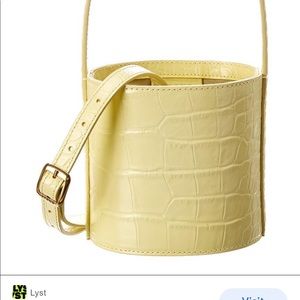 Staud bissett mini (bucket) bag in yellow